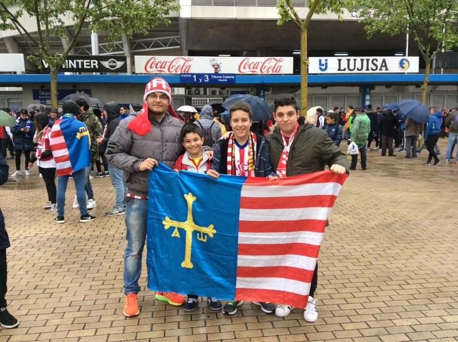 La afición sportinguista en Getafe