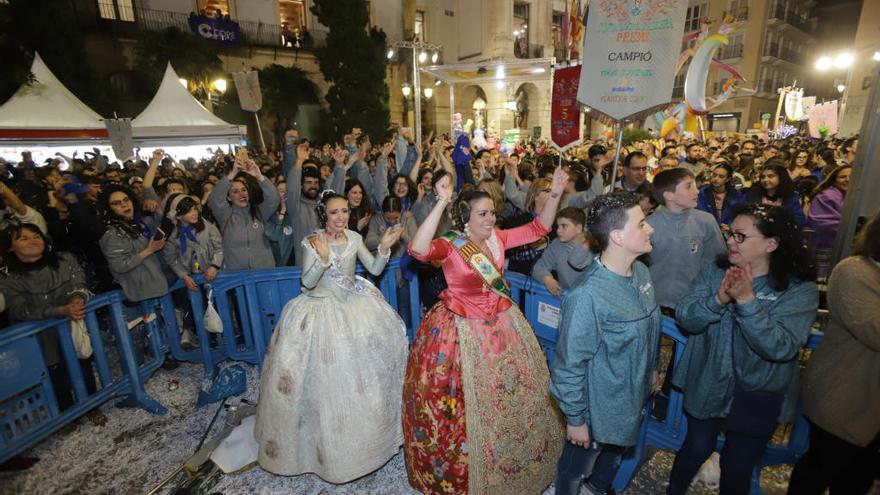 Trienio glorioso de la Vila Nova en las Fallas de Gandia