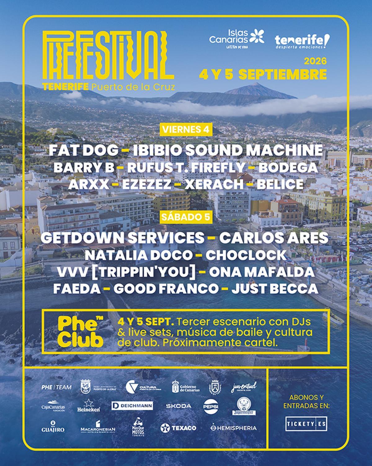 Cartel del Phe Festival.