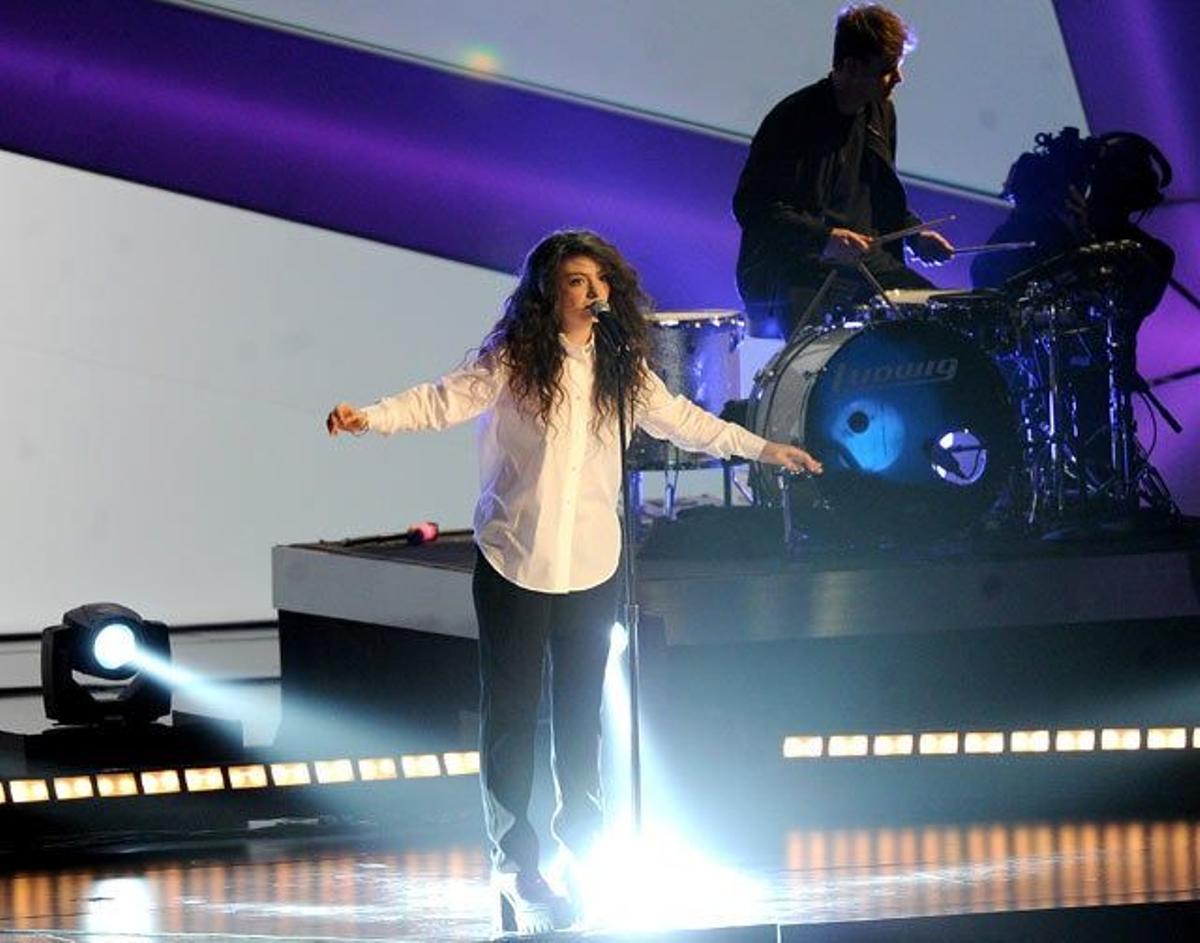 Lorde en el escenario