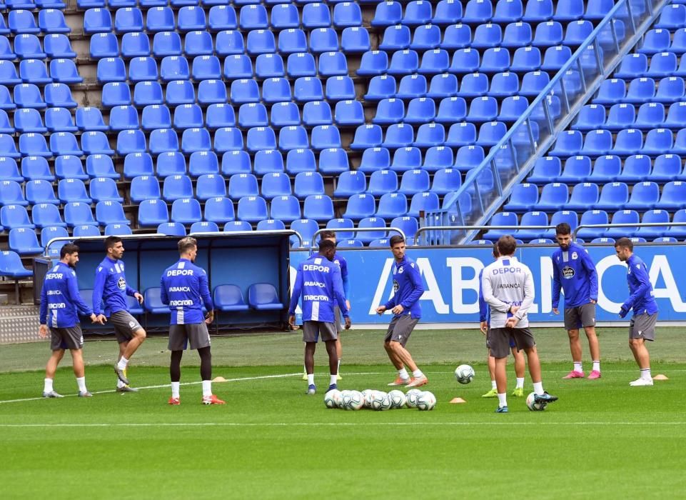 El Dépor prepara en Riazor el duelo de Las Palmas