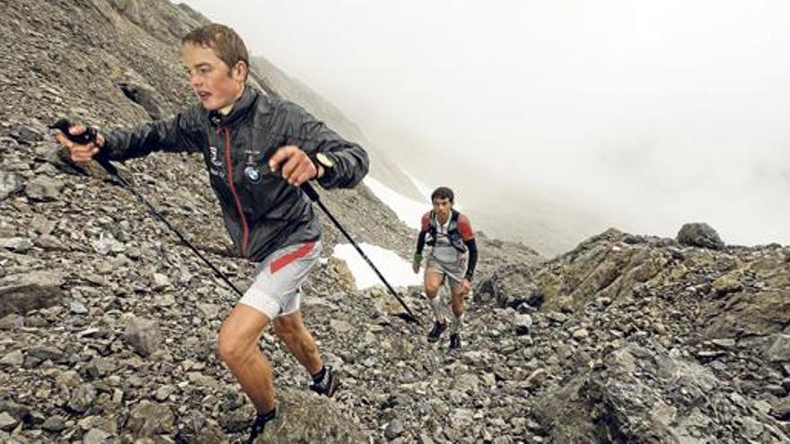 Der Jungspund voraus: Philipp Reiter und Tòfol Castanyer bei einem der Aufstiege