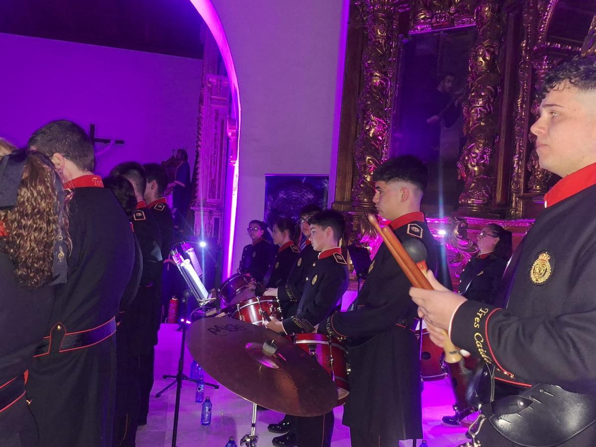 Algunos integrantes de la banda “Bendito Cristo de las Tres Caídas de Toro”