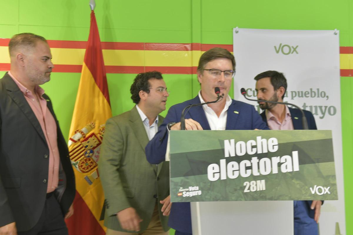 Noche electoral en la sede de Vox