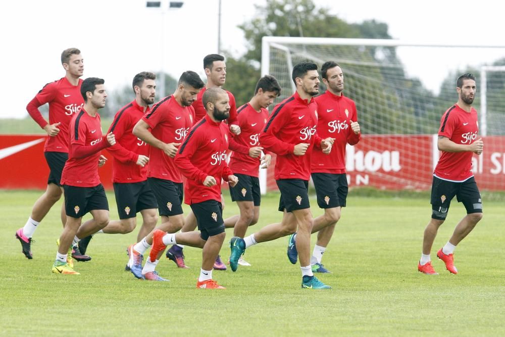 Entrenamiento del Sporting