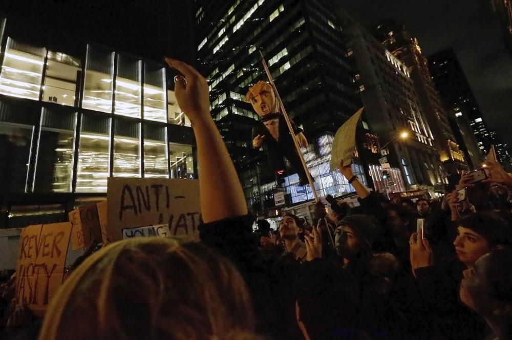 PROTESTA POR RESULTADO ELECTORAL EN NUEVA YORK