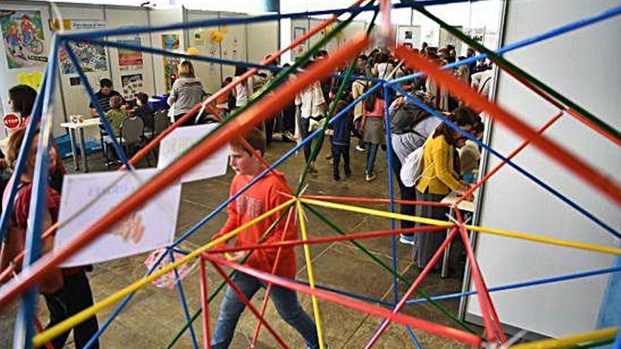 Feria de las Matemáticas, ayer, en Palexco.