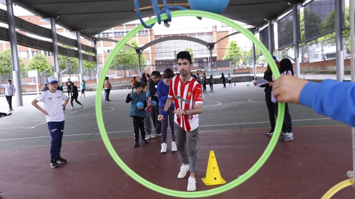 Convivencia en el colegio Pumarín con el colegio de educación especial de Castiello.