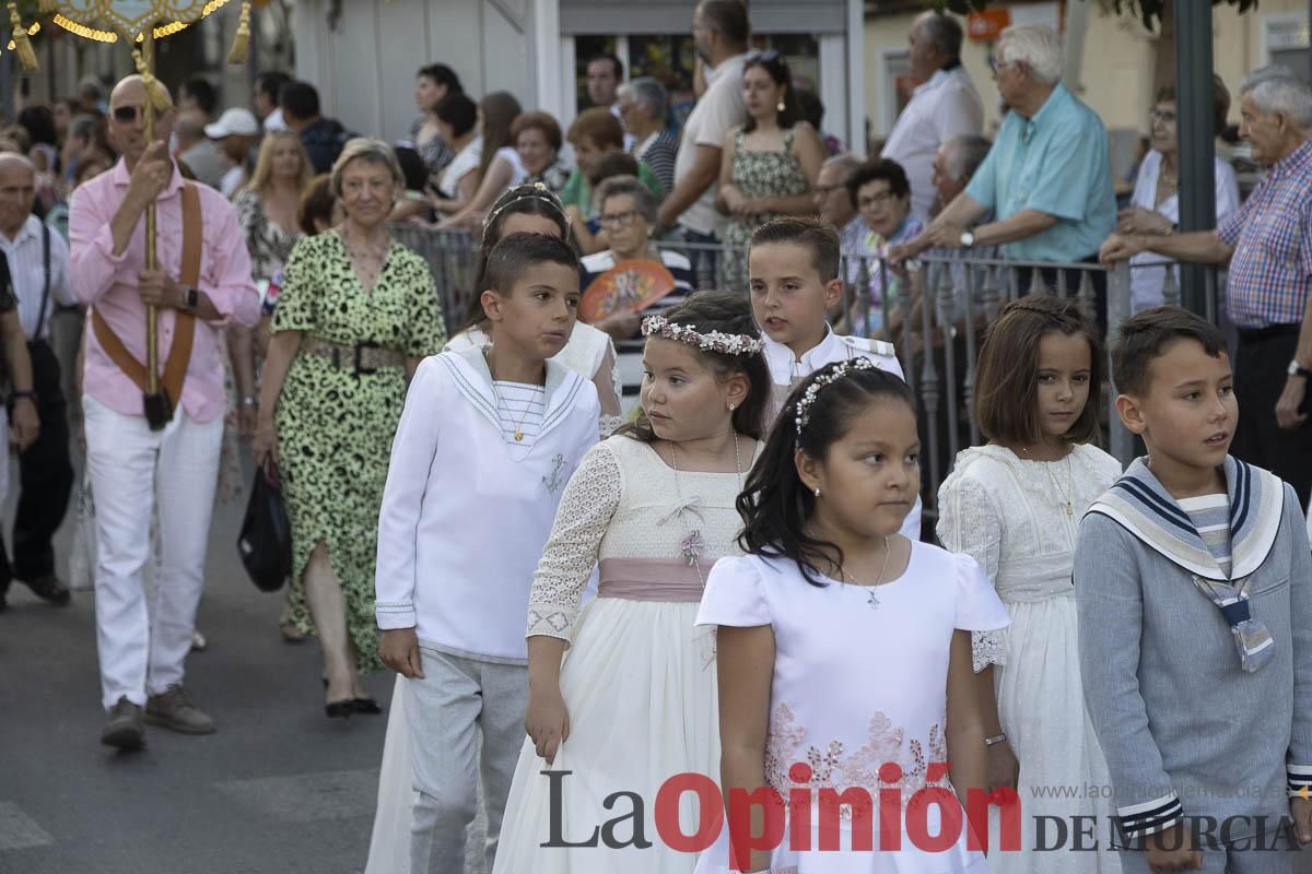 La virgen del Carmen volvió a procesionar por las calles de su barrio en la ciudad de Caravaca de la Cruz.