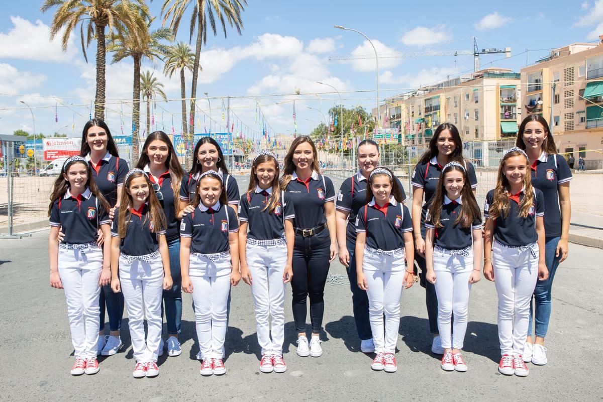 Primera mascletà de las nueva Bellea del Foc y sus damas Primera mascletà de las nueva Bellea del Foc y sus damas