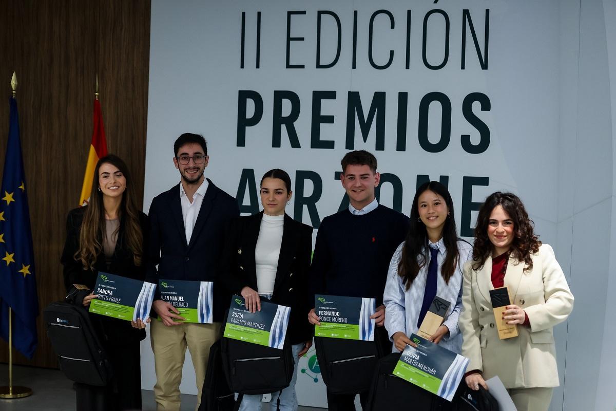 Los finalistas y ganadores de la segunda edición de los Premios Airzone, en colaboración con la Universidad de Málaga.