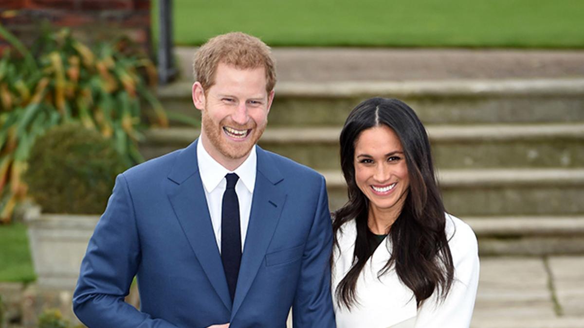 El príncipe Harry y Meghan Markle tras el anuncio de su compromiso