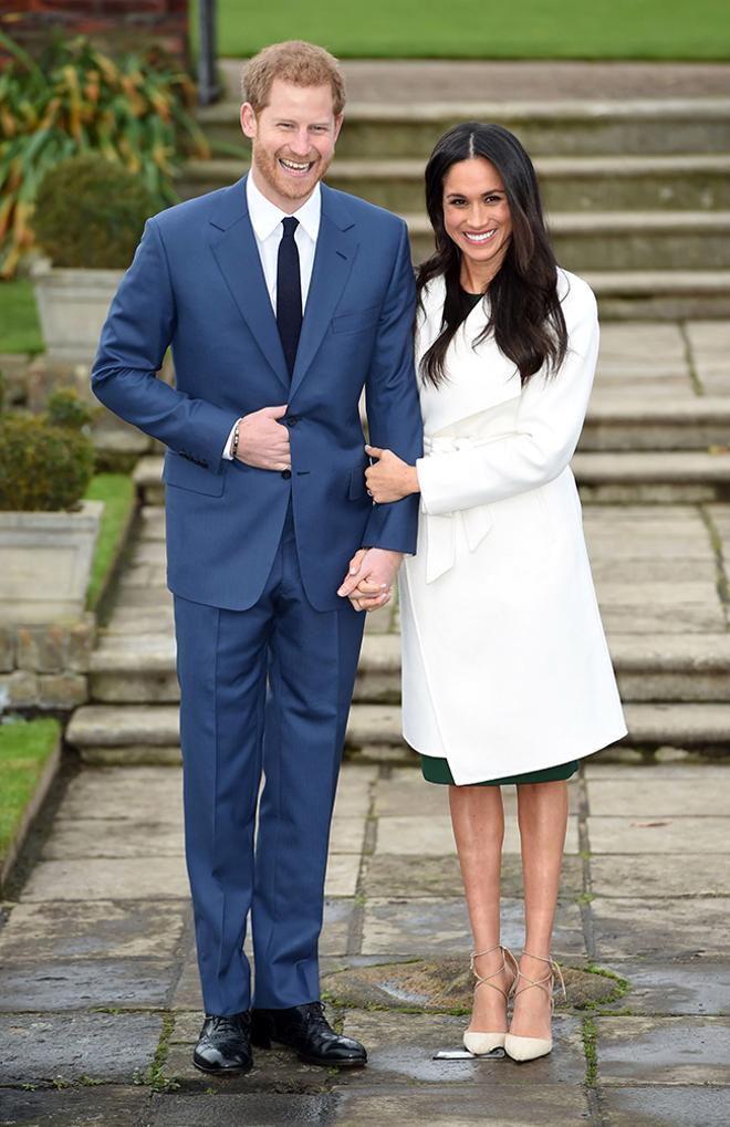 El príncipe Harry y Meghan Markle tras el anuncio de su compromiso