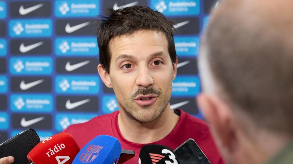 Nico Laprovittola, ante los medios