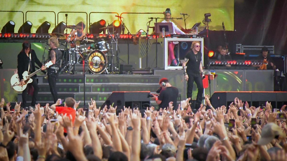 Concierto de Guns N' Roses en Barcelona.