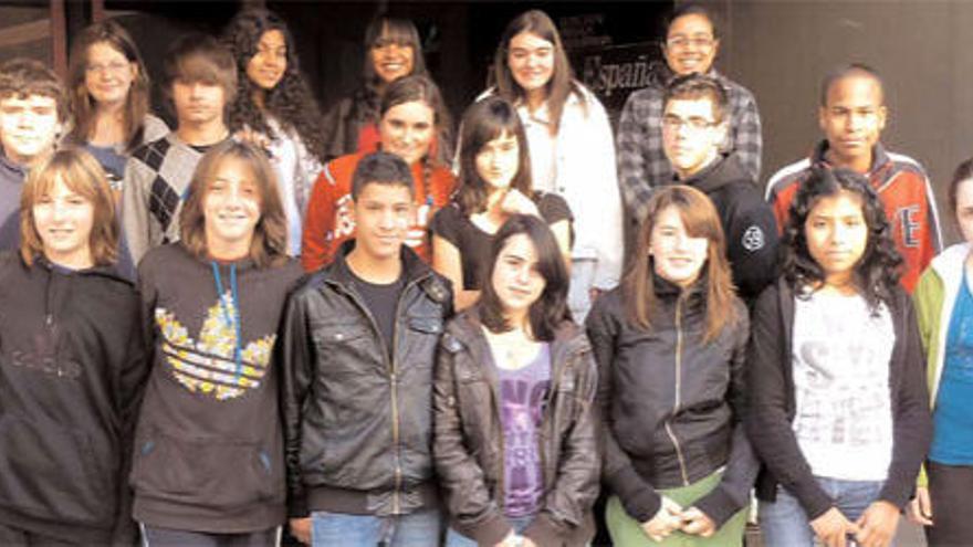 Los alumnos de 2º C del IES Monte Naranco de Oviedo.