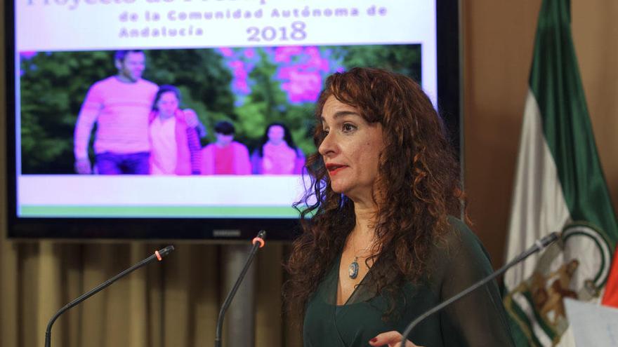 María Jesús Montero, durante la presentación de los presupuestos.