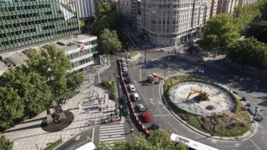 Retiran la fuente de plaza paraíso, que se reciclará