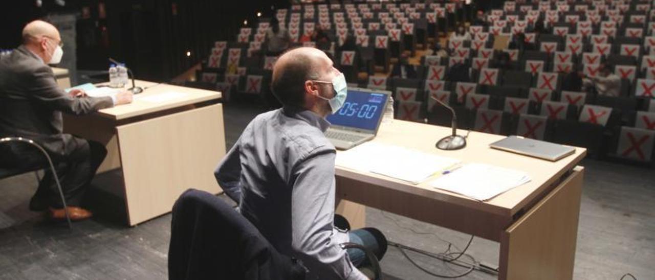 Pérez Jácome en un pleno pasado en el Auditorio Municipal de Ourense.   | // BRAIS LORENZO