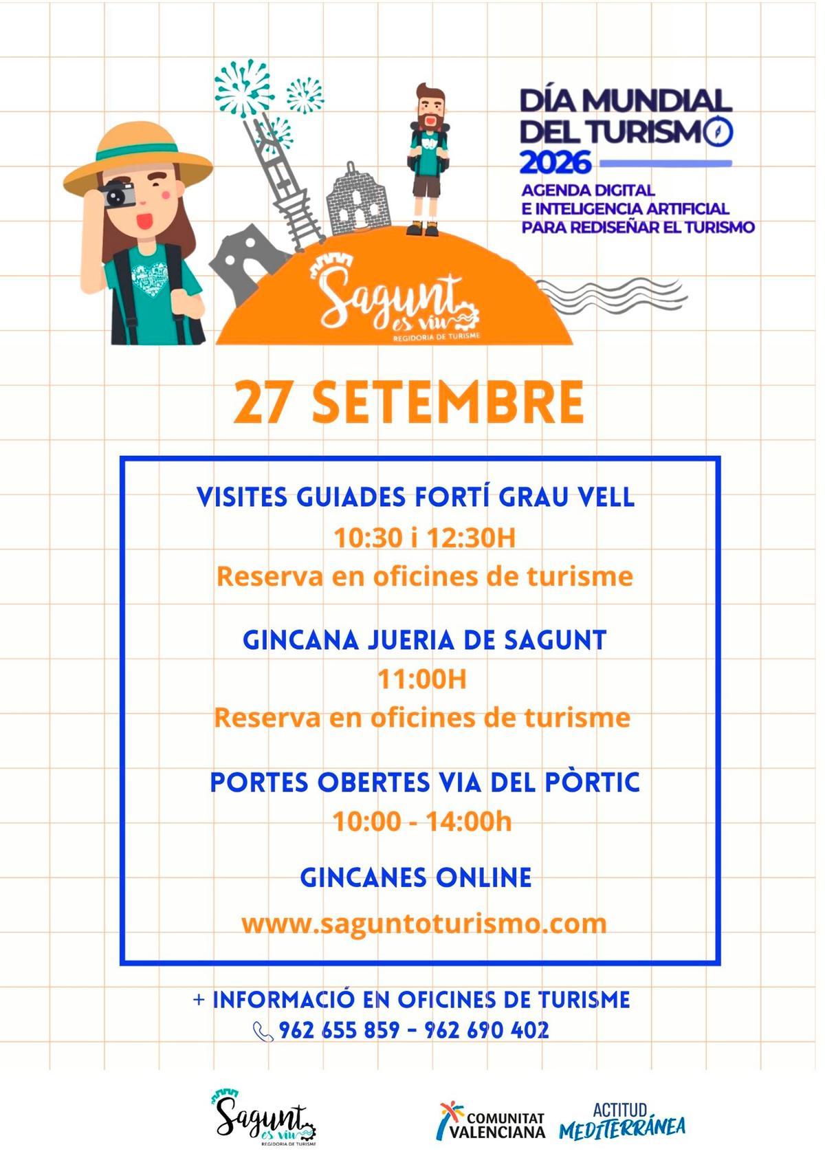 Cartel de la oferta de actividades para la conmemoración