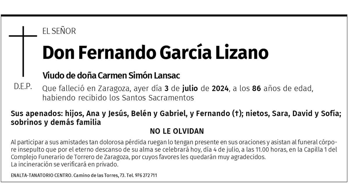 Don Fernando García Lizano