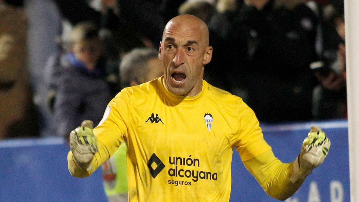 Juan José, portero del Alcoyano, que fue el héroe ante el Madrid el año pasado