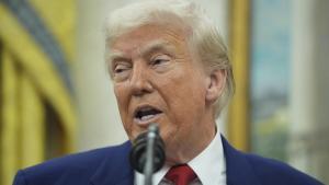 El presidente de EEUU, Donald Trump, en un acto en la CAsa Blanca.