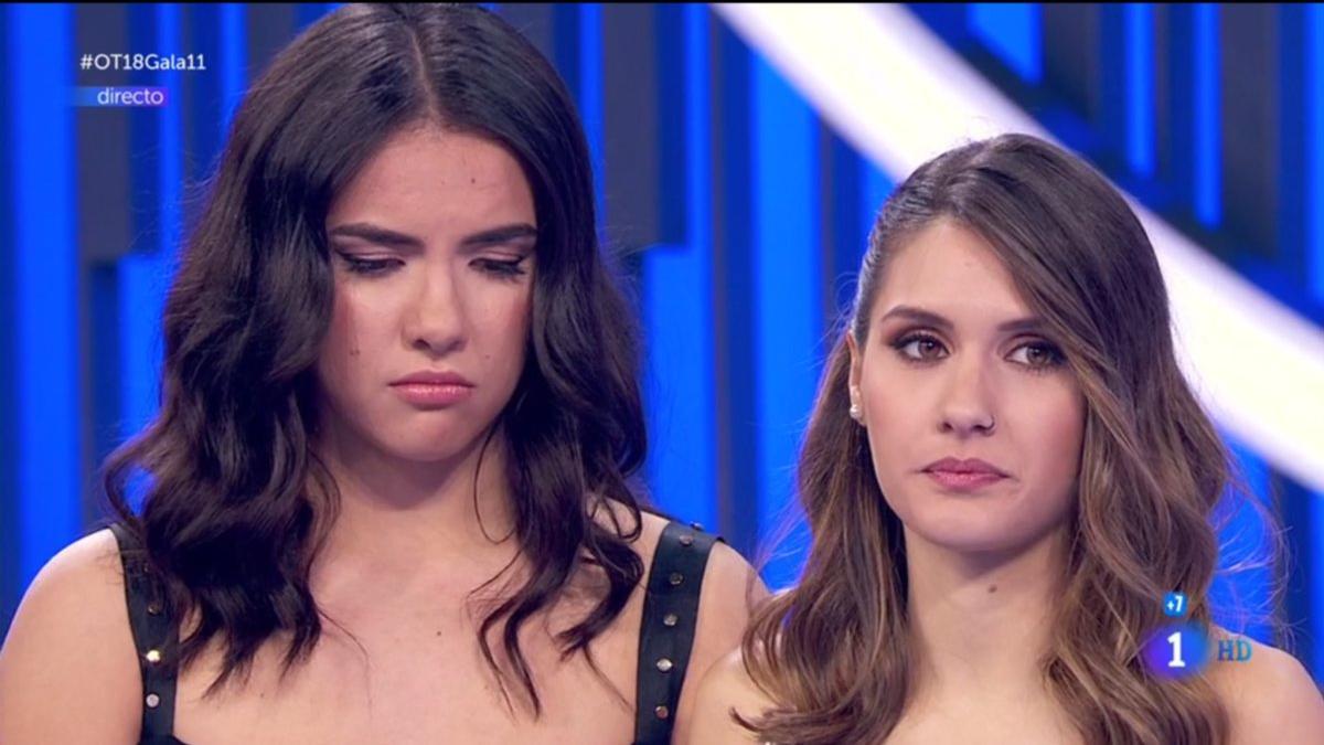 Marta y Sabela en la gala 11 de 'OT 2018'