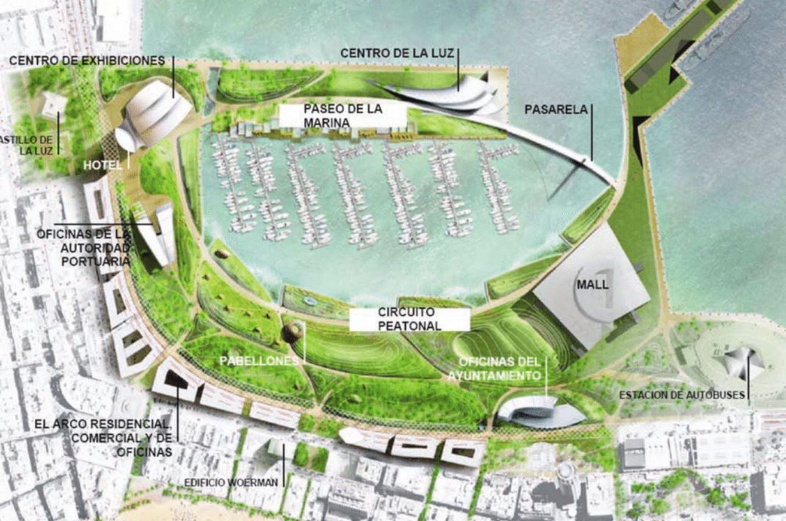 PROYECTO DE CÉSAR PELLI PARA LA GRAN MARINA (GRAN CANARIA).