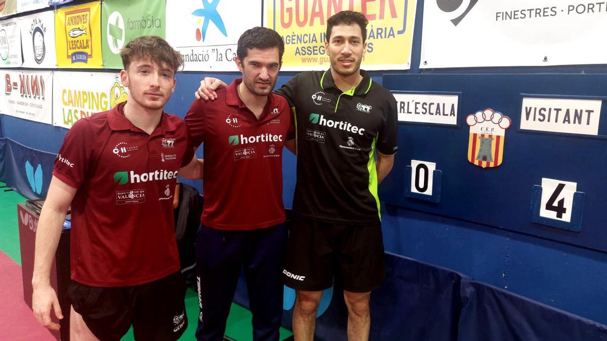 Los jugadores del Hortitec Alzira que arrollaron a l'Escala de Girona.