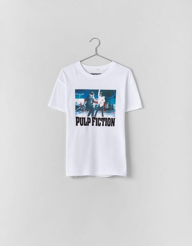 Camiseta con imagen de la película Pulp Fiction de Bershka