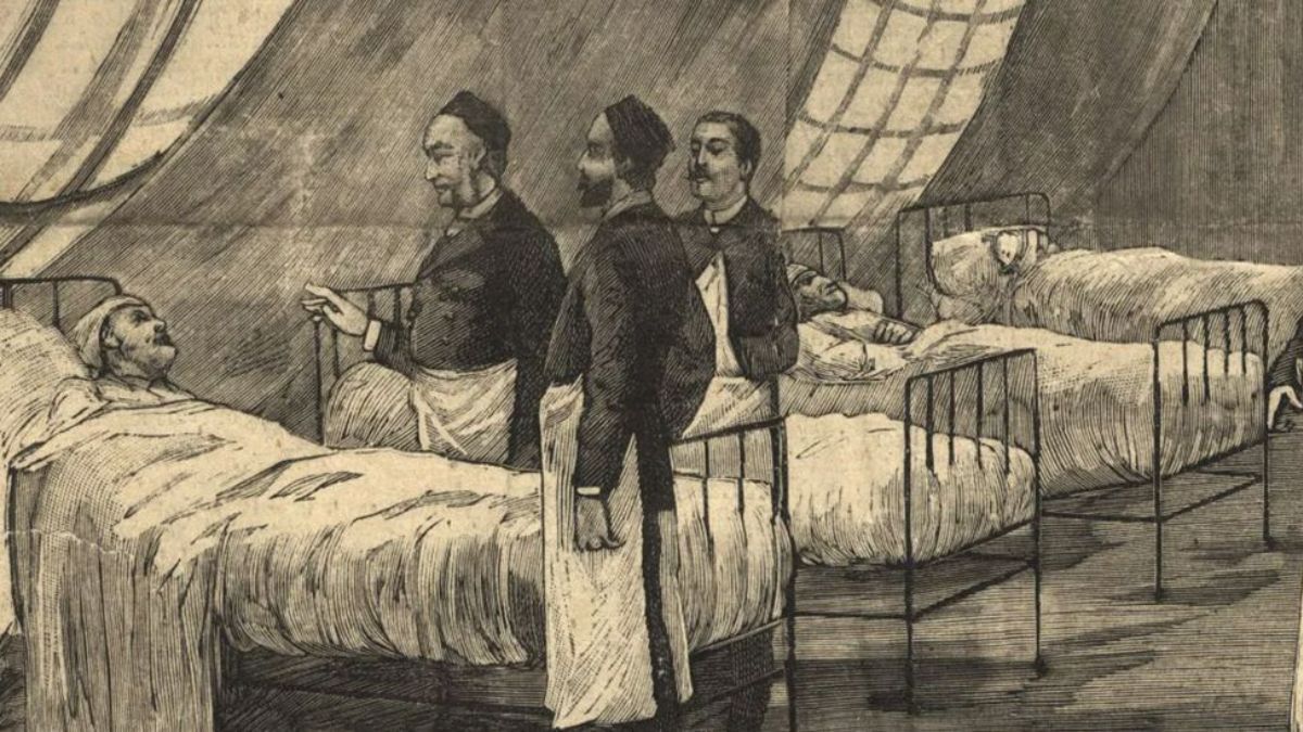Ilustración de la gripe rusa en “Le Petit Parisien”, 12 de enero de 1890. Biblioteca Nacional de Medicina, EE UU.