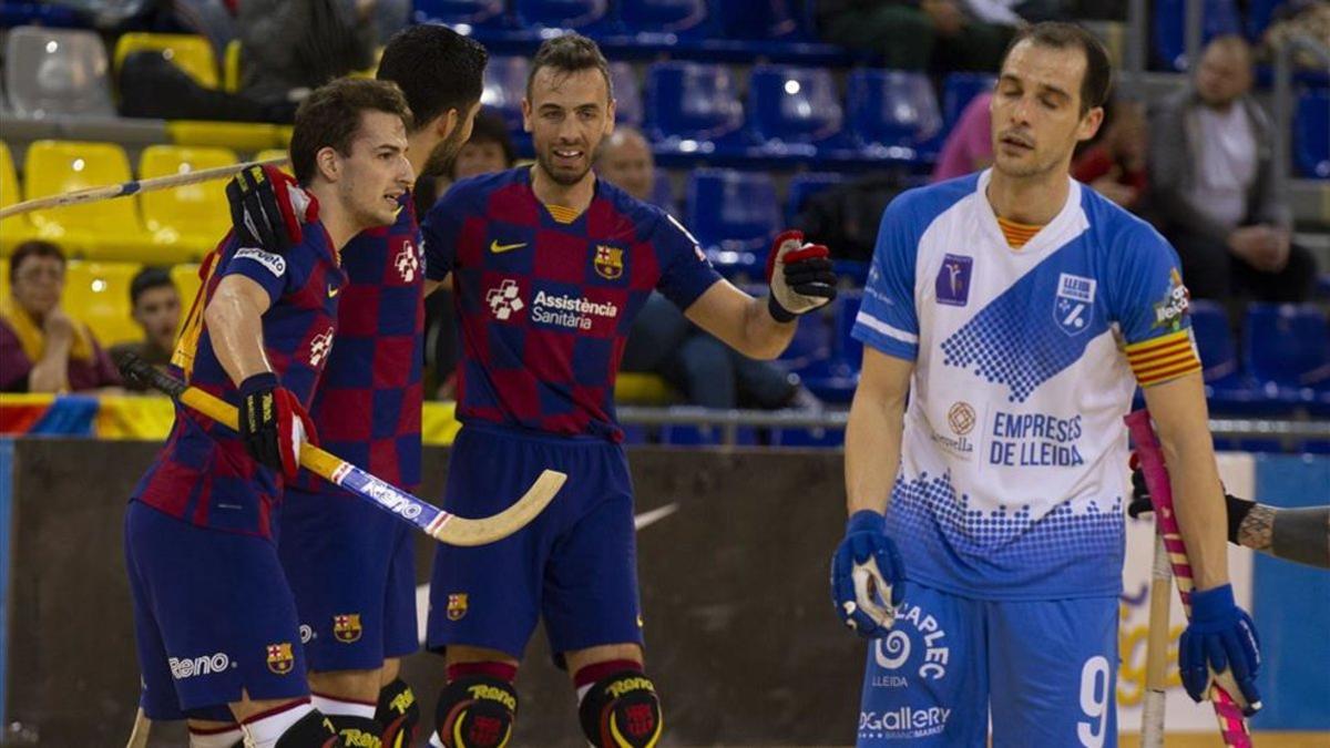 Partido entre Barça y Lleida