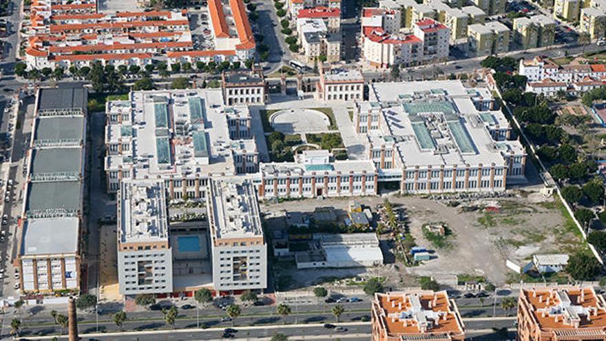 Vista aérea del complejo de Tabacalera.