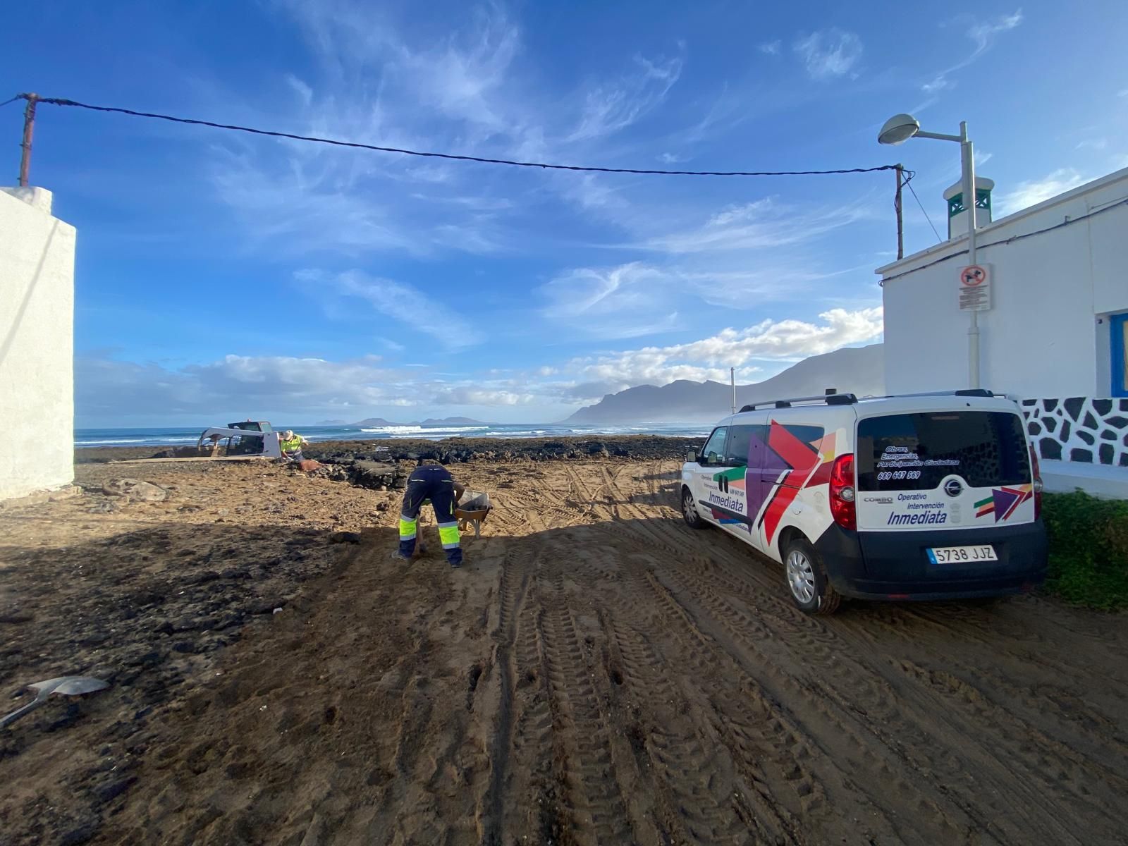 Temporal de mar en Caleta de Famara