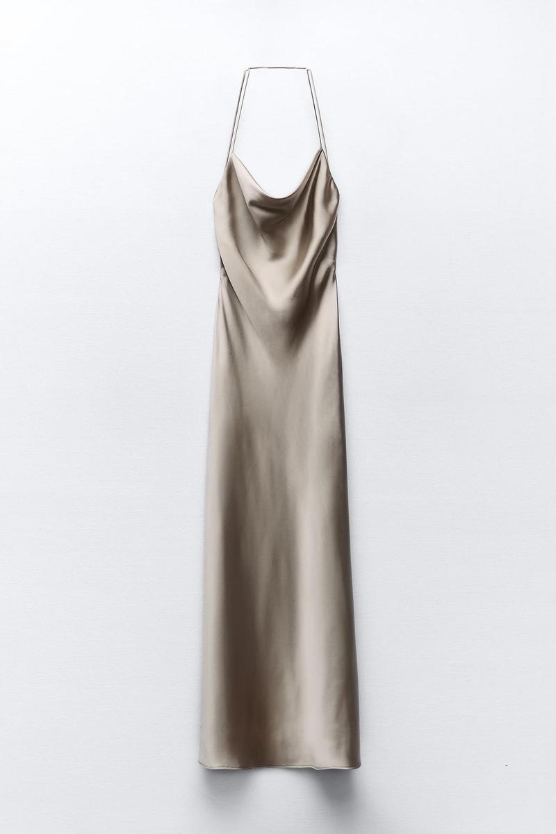 Vestido lencero de Zara
