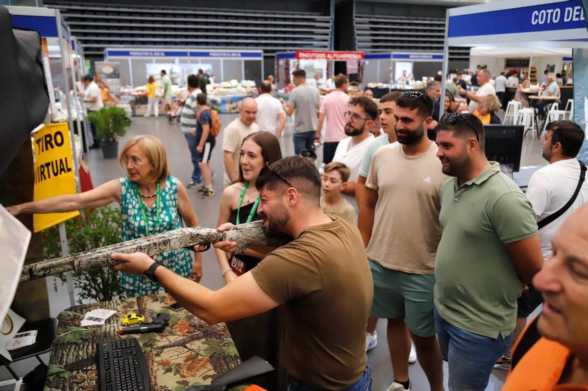 Simulador de tiro en la feria.