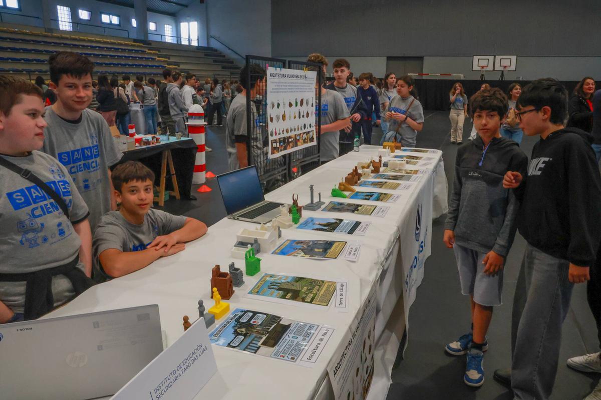 Una quincena de institutos participaron en la tercera edición de Salnés Ciencia.
