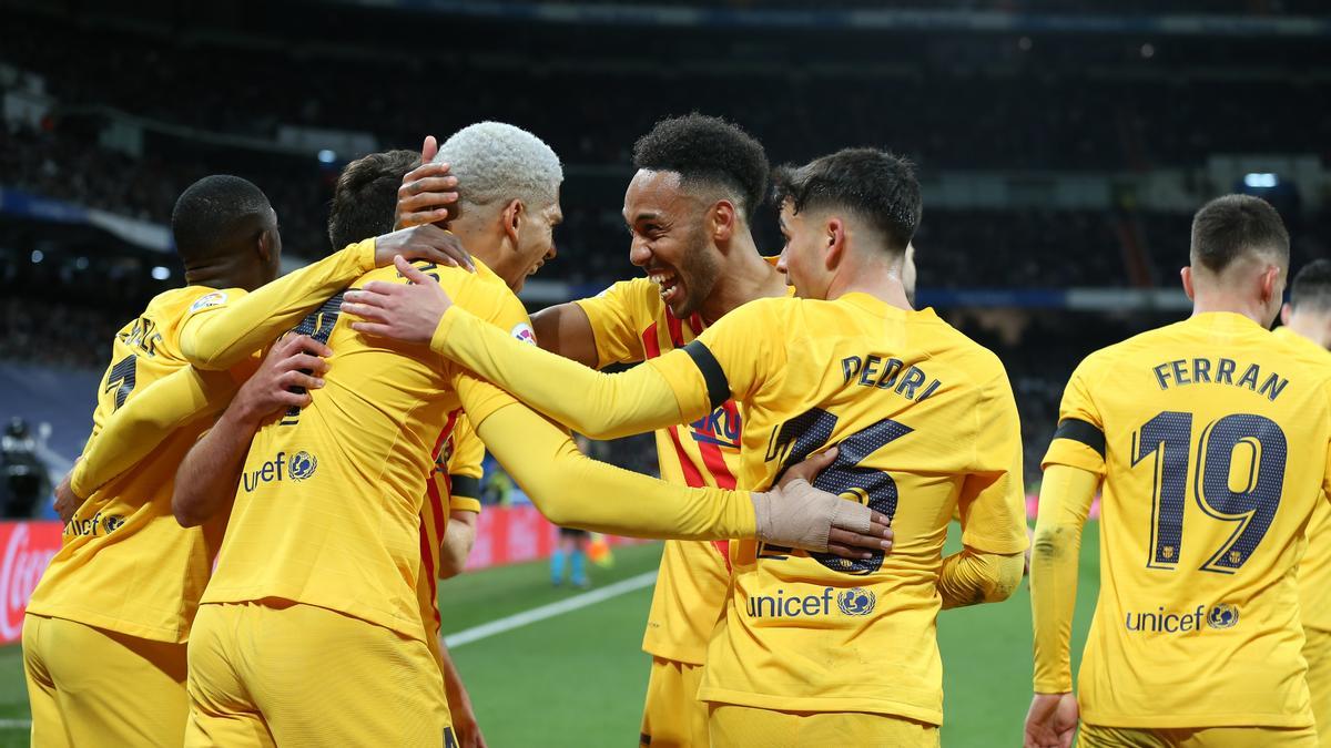 La temporada pasada, el Barça vivió una noche muy especial en el Santiago Bernabéu