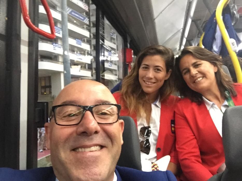 Con Garbiñe y Conchita