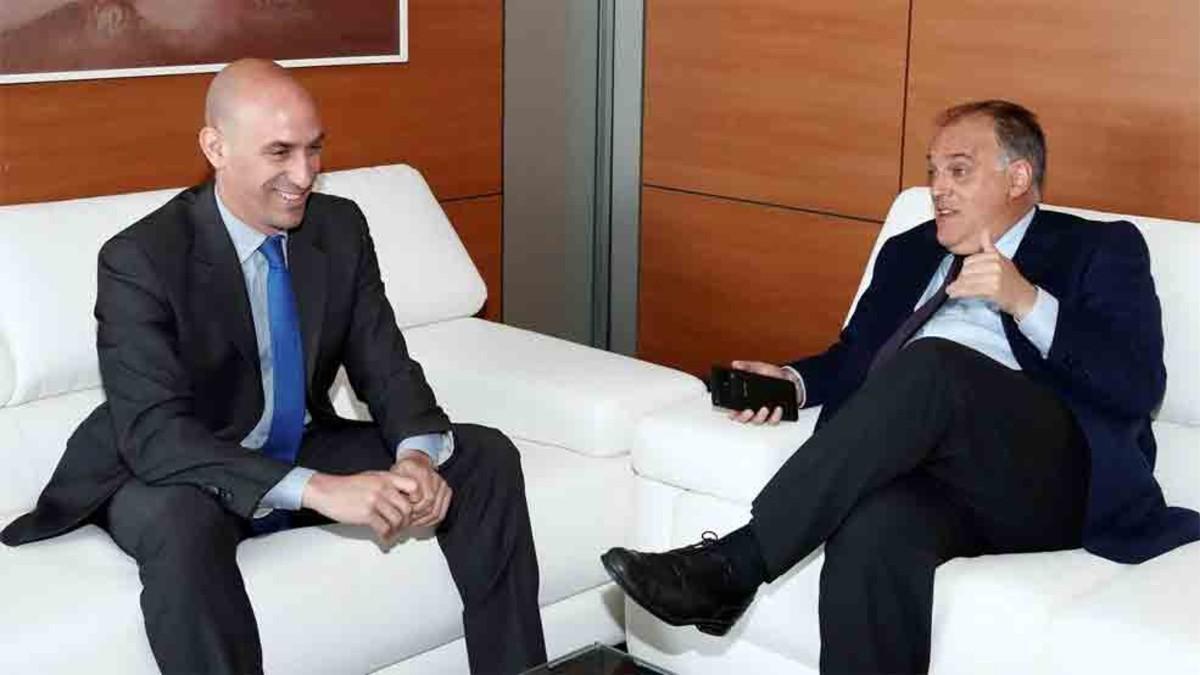 Rubiales y Tebas negocian un nuevo convenio