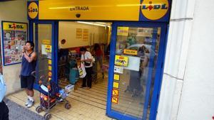 Supermercado de Lidl en Barcelona.