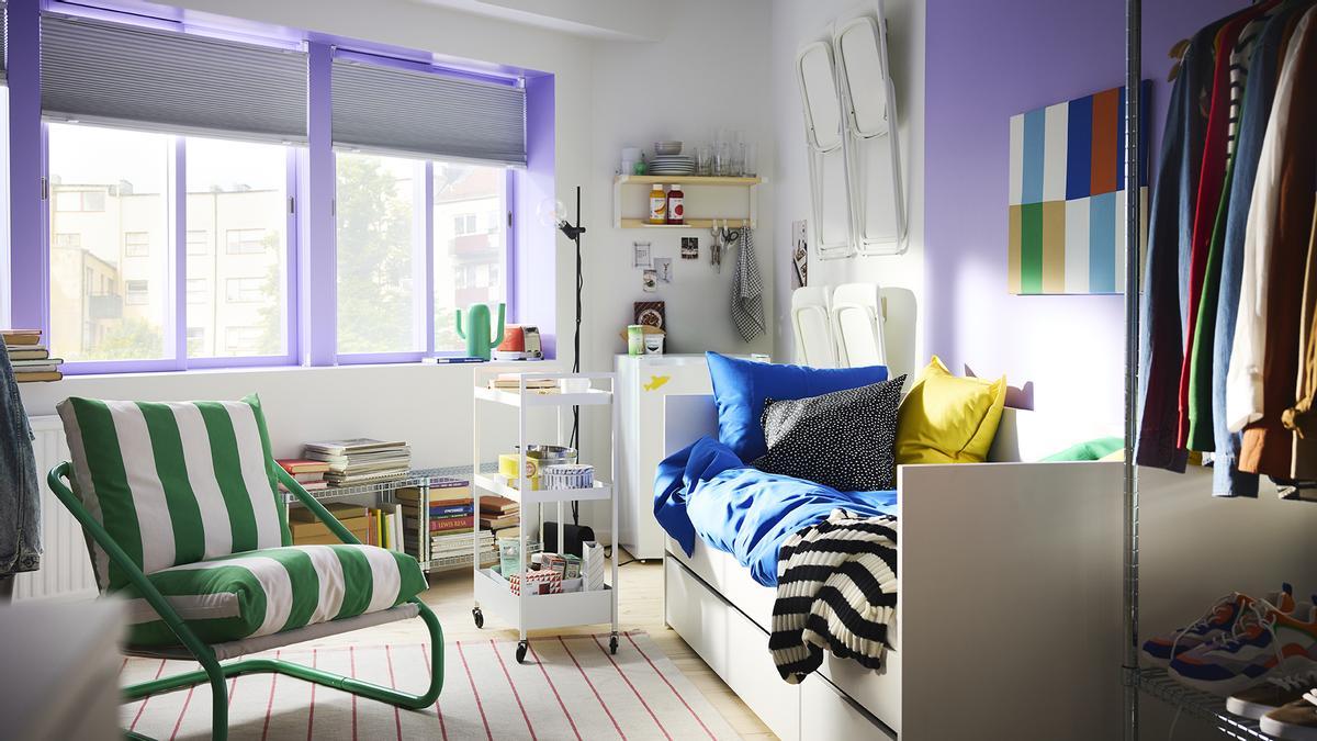 Ikea, con ese toque escandinavo, convierte cualquier espacio en acogedor.