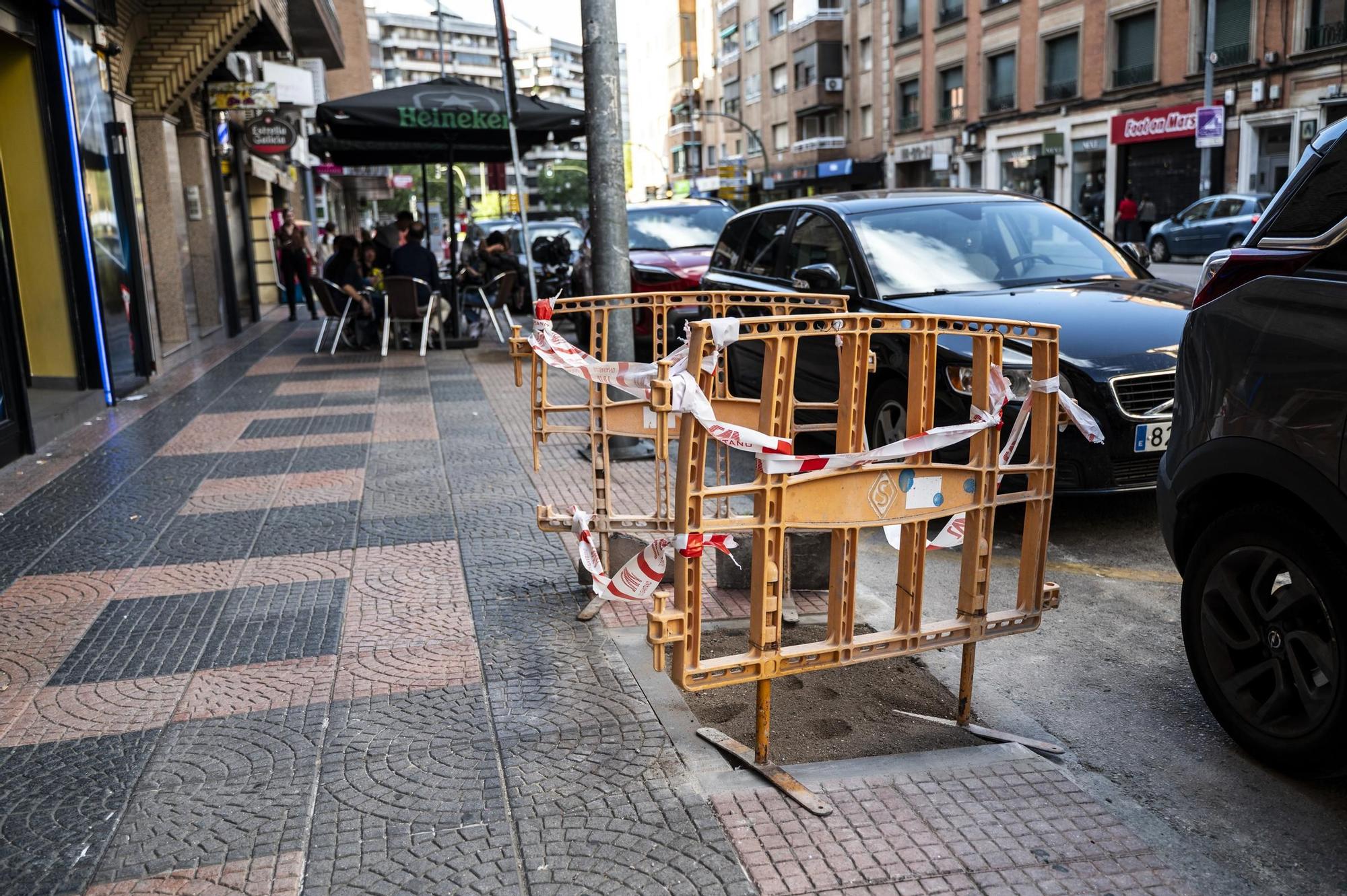 Obras para la plantación de árboles en Antonio Hurtado