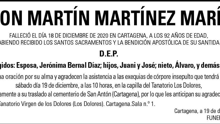 D. Martín Martínez Marín