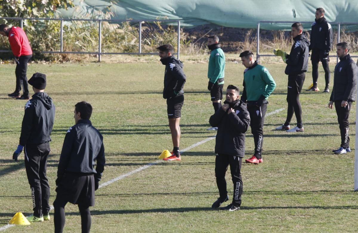 Primer entrenamiento de Jorge Romero tras hacerse cargo del primer equipo del CCF