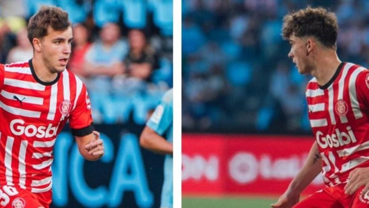 Ricard Artero y Joel Roca, ante el Celta