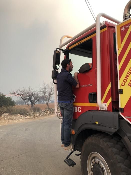 Incendio forestal en Culla