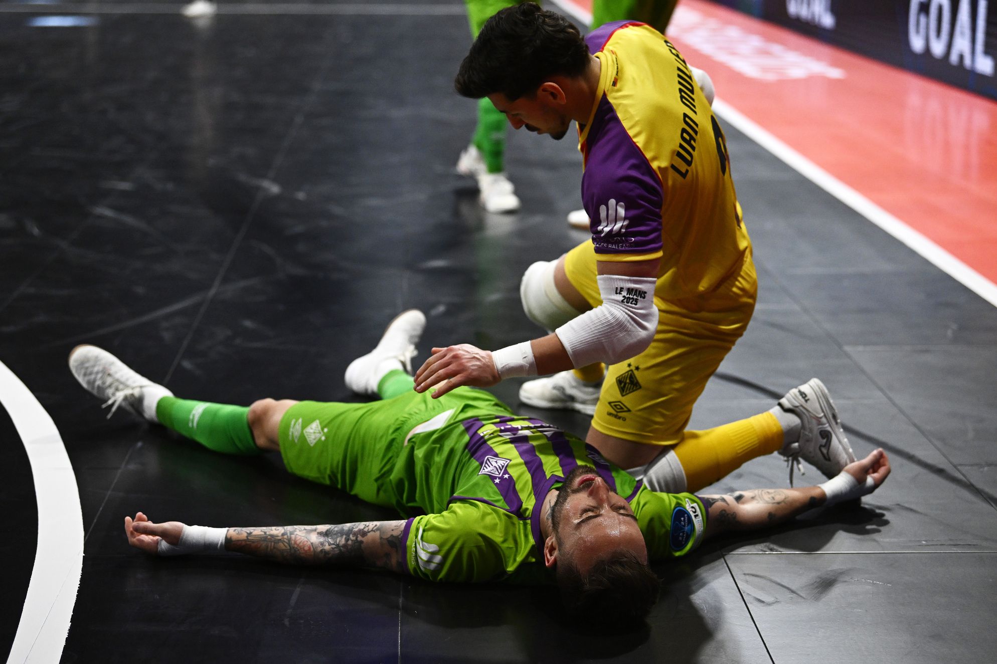 Las imágenes de la victoria del Palma Futsal (0-3) al Sporting que le clasifica a la final de la UEFA Champions Futsal