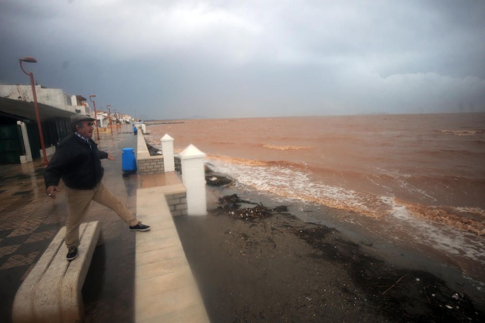 Las consecuencias de las lluvias en el Mar Menor